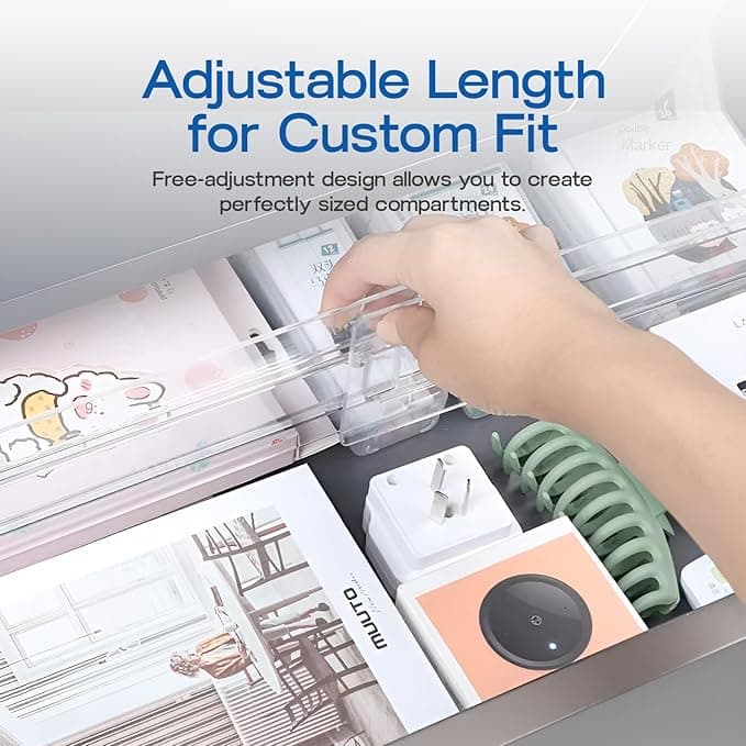 Glidzr Adjustable Drawer Divider thumbnail 4