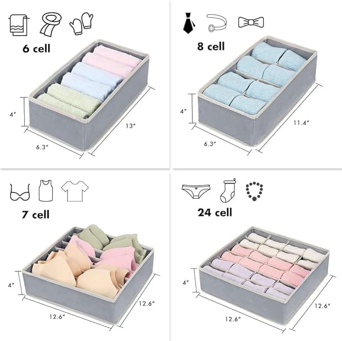 4-Piece Undergarment Organizer Set thumbnail 4